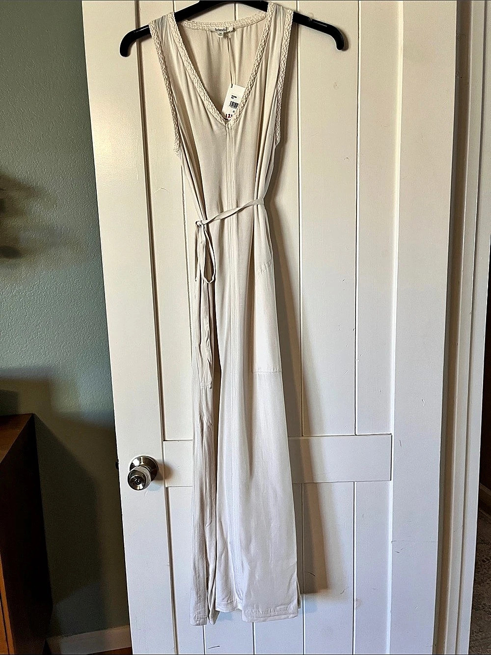 Splendid Maxi Wrap Dress in White NWT